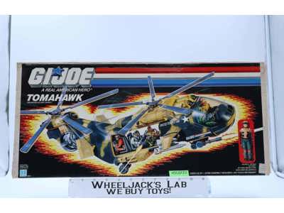 Tomahawk W/Lift-Ticket 100% Complete G.I. Joe 1986 Hasbro Action Figure Vehicle