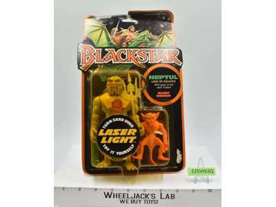 Neptul Laser Light Blackstar 1983 Galoob Vintage Action Figure NEW MOSC SEALED