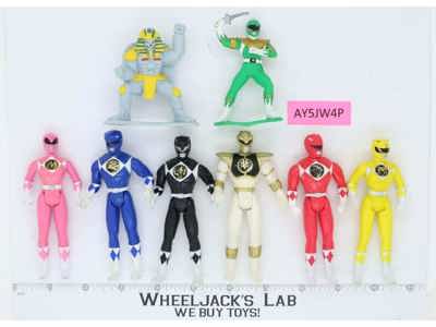 Lot of 8 Power Rangers 1990's 4-6" Bandai Action Figures