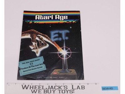 Atari Age Magazine November / December 1982 Vol.1 No. 4 Issue E.T.