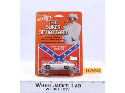 ERTL Boss Hogg's Cadillac 1:64 MOSC 1981 Dukes Of Hazzard Warner Bros Vintage