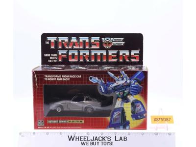 Bluestreak 100% Complete NICE BOX & FIGURE 1984 Vintage Hasbro G1 Transformers