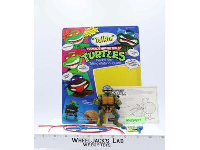 Talkin' Leonardo W/Cardback 100% Complete TMNT 1991 Playmates Vintage