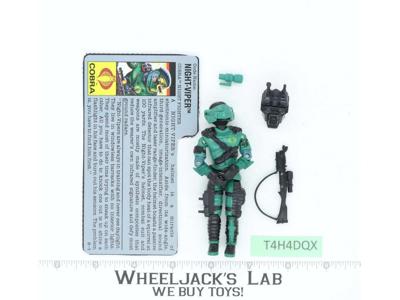 Night-Viper V1 100% Complete G.I. Joe 1989 Hasbro Vintage Action Figure