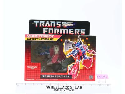 Grotusque W/Box NR FIGURE 100% Complete 1988 Hasbro G1 Transformers