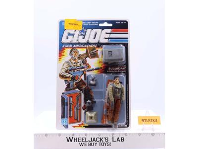 Bullhorn GI Joe 1989 Hasbro Vintage Action Figure NEW MOSC SEALED