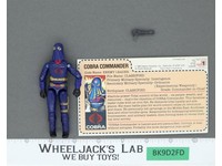 Cobra Commander V2 100% Complete RED CARD BACK G.I. Joe 1984 Hasbro Vintage