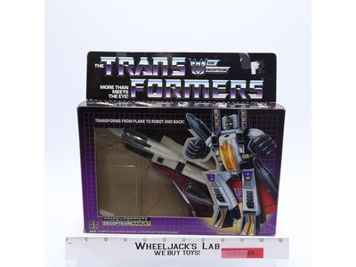 Ramjet 100% Complete W/BOX & UNUSED STICKER Vintage G1 Transformers Hasbro