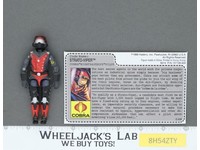 Strato-Viper V1 100% Complete RED CARD BACK G.I. Joe 1986 Hasbro Vintage Figure