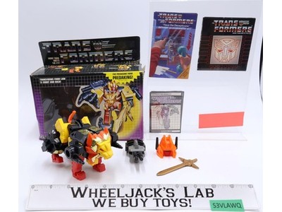 Razorclaw W/BOX 100% Complete 1986 Vintage Hasbro G1 Transformers Figure NM