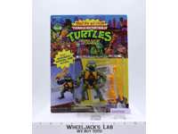 Sword-Slicin' Leonardo Wacky Action TMNT 1990 Playmates Figure NEW MOSC SEALED