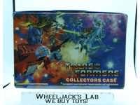 Vinyl Collectors Case W/Tray 1984 Tara Toy Corp. G1 Transformers Vintage