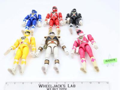Lot of 6 Power Rangers 1994 8" Bandai Action Figures