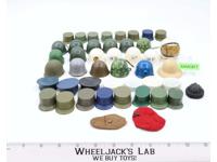 Lot of 46 Hats & Helmets GI Joe Accessories For 12 " G.I. Joe Hasbro Vintage