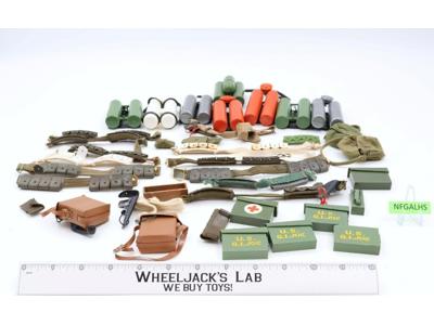 Lot of 38 Miscellaneous Equipment Items GI Joe Vintage Hasbro 12" Accessory