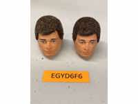 Man of Action Flocked Brown Hair 12" GI Joe 1970 Hasbro Action Figure Heads Only
