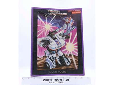 G1 Transformers Portfolio Pocket Folder 1986 Vintage Jazz Sky Warp
