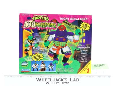 Night Ninja Mike TMNT Auto Mutation 1993 Playmates Action Figure NEW MISB SEALED