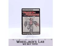 Omega Supreme Action Figure Instruction Manual Booklet 1986 Hasbro G1