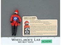 Cobra H.I.S.S. Driver V1 RED CARD BACK Complete G.I. Joe 1983 Hasbro Vintage