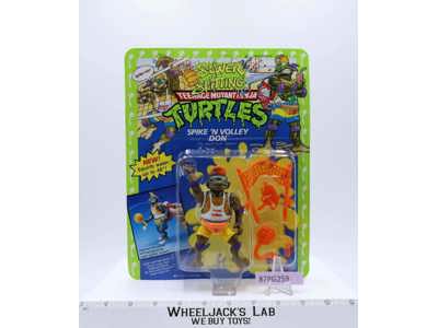 Spike 'n Volley Don Teenage Mutant Ninja Sewer Spitting TMNT Playmates MOSC NEW