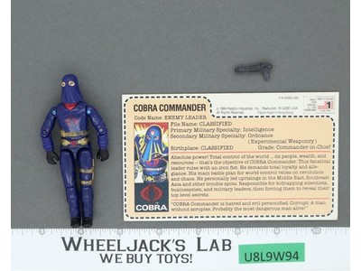 Cobra Commander V2 100% Complete RED CARD BACK G.I. Joe 1984 Hasbro Vintage