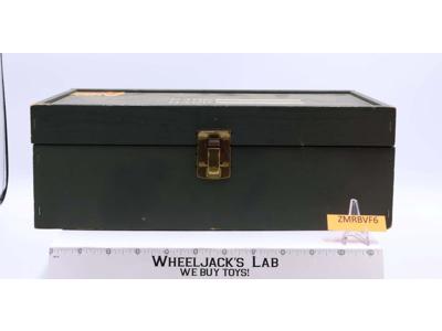 G.I. Joe Wooden Footlocker w/ Gear Tray 1975 Vintage Action Storage Accessory