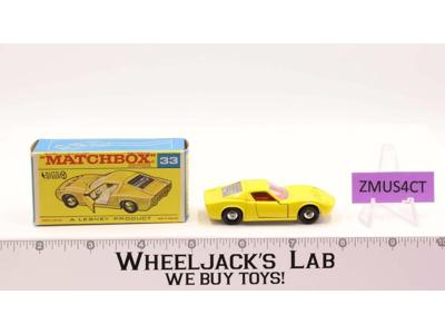 Lamborghini Miura P400 33 Lesney Matchbox Series 1960's Made In England