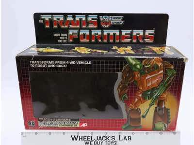Roadbuster EMPTY Box Only 1985 Action Figure Vintage Hasbro G1 Transformers