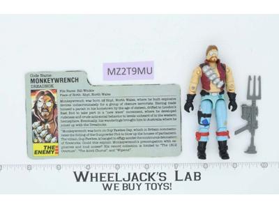 Monkeywrench V1 100% Complete G.I. Joe 1986 Hasbro Vintage Action Figure