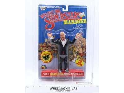 Mean Gene Okerlund NO WWF LOGO ON MIC AFA GRADED 80 Wrestling Superstars LJN