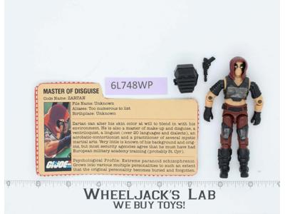Zartan V1 100% Complete G.I. Joe 1984 Hasbro Vintage Action Figure