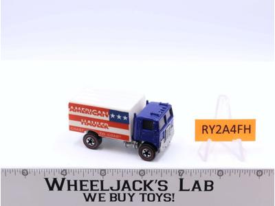American Hauler Blue Flying Colors 1973 Hot Wheels Redlines Mattel Vintage RL