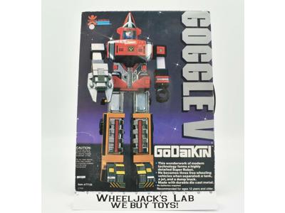 Goggle V #77126 MINTY FIGURES W Box 100% Complete Godaikin 1982 Bandai Popy Co.