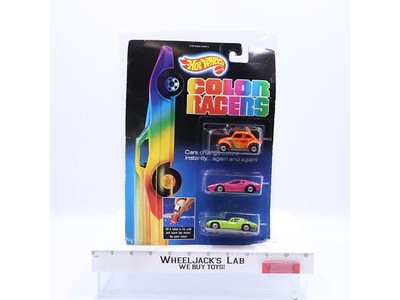 Color Racers BAJA BUG CORVETTE FERRARI 308 Hot Wheels 1987 Mattel NEW MOC