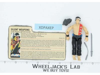 Quick Kick V1 100% Complete G.I. Joe 1985 Hasbro Vintage Action Figure