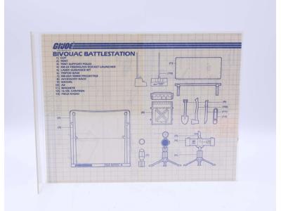 Bivouac Battlestation 1984 ORIGINAL Instructions/Blueprints G.I. Joe Hasbro