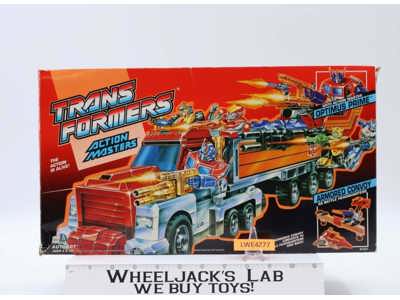 Optimus Prime Armored Convoy Action Masters 100% Complete W/Box G1 Transformers