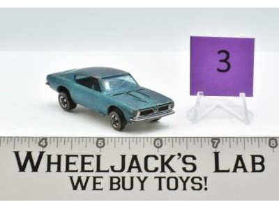 Custom Barracuda #3 Aqua 1968 Redline Hot Wheels Mattel Vintage RL
