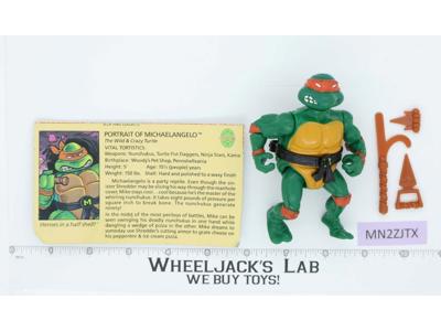 Michaelangelo HARD HEAD Teenage Mutant Ninja Turtles TMNT 1988 Playmates Vintage