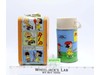 Peanuts Charlie Brown METAL Lunch Box W/Thermos ORANGE RIM Thermos 1950's Vtg