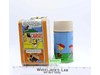 Peanuts Charlie Brown METAL Lunch Box W/Thermos ORANGE RIM Thermos 1950's Vtg