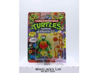 Raphael w/ Storage Shell TMNT 1991 Playmates NEW MOSC SEALED UNPUNCHED