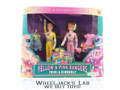 Yellow & Pink Rangers Mighty Morphin Power Rangers 1994 Bandai NEW MISB SEALED