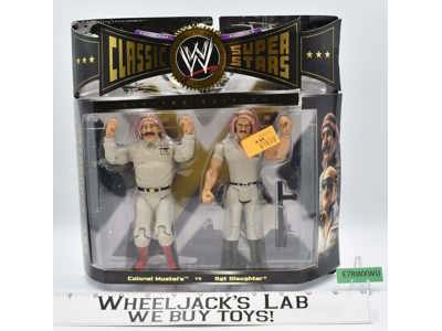 Colonel Mustafa vs Sgt. Slaughter Classic Super Stars NEW MOSC 2007 WWE Jakks