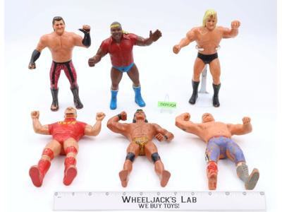 Lot of 6 1980's WWF LJN Titan Sports 8" Vintage Wrestling Action Figures