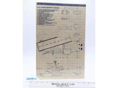 USS Flagg Aircraft Carrier Instructions Original GI Joe 1985 Vintage