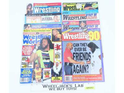 WWF Magazines (8) Lot Wrestling USA World Superstars Eye TV Wrestlers 1990-1992