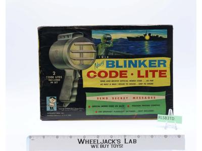 Twin Navy Blinker Code Lite Morse Code 1960's Hasbro