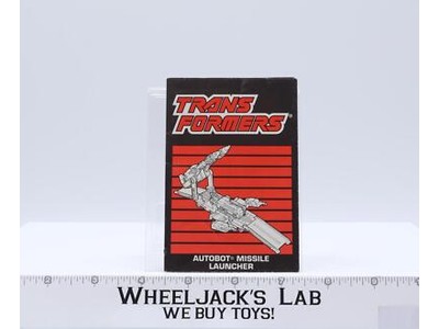 Missile Launcher Transport Instruction Manual Booklet Hasbro G1 Transformers